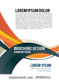 Professional business design layout template or corporate banner design. Magazine cover, publishing and print presentation. Abstract vector background.