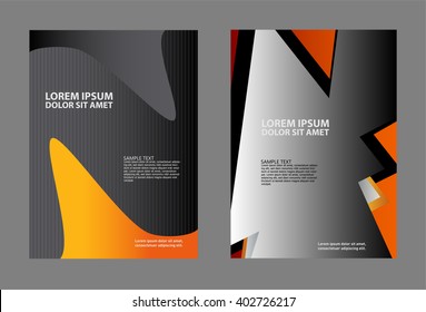 Professional business design layout template or corporate banner design. Magazine cover, publishing and print presentation. Abstract vector background

