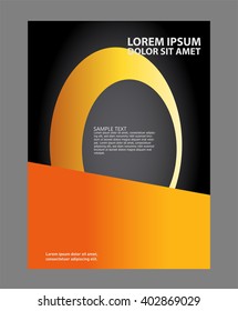 Professional business design layout template or corporate banner design. Magazine cover, publishing and print presentation. Abstract vector background.
