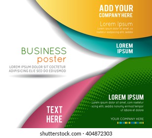 Professional business design layout template or corporate banner design. Magazine cover, publishing and print presentation. Abstract vector background.