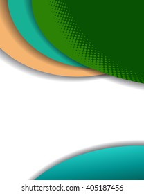 Professional business design layout template or corporate banner design. Magazine cover, publishing and print presentation. Abstract vector background.