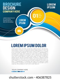 Professional business design layout template or corporate banner design. Magazine cover, publishing and print presentation. Abstract vector background.