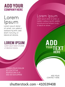 Professional business design layout template or corporate banner design. Magazine cover, publishing and print presentation. Abstract vector background.