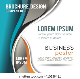 Professional business design layout template or corporate banner design. Magazine cover, publishing and print presentation. Abstract vector background.