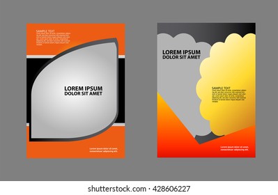 Professional business design layout template or corporate banner design. Magazine cover, publishing and print presentation. Abstract vector background.
