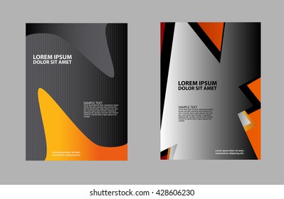 Professional business design layout template or corporate banner design. Magazine cover, publishing and print presentation. Abstract vector background

