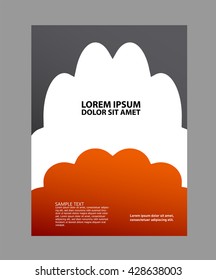 Professional business design layout template or corporate banner design. Magazine cover, publishing and print presentation. Abstract vector background.

