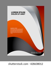 Professional business design layout template or corporate banner design. Magazine cover, publishing and print presentation. Abstract vector background.
