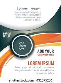 Professional business design layout template or corporate banner design. Magazine cover, publishing and print presentation. Abstract vector background.