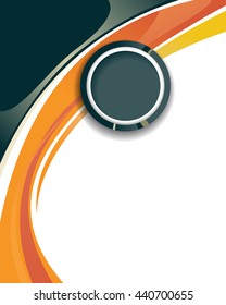 Professional business design layout template or corporate banner design. Magazine cover, publishing and print presentation. Abstract vector background.