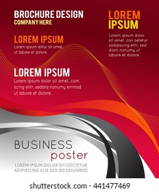 Professional business design layout template or corporate banner design. Magazine cover, publishing and print presentation. Abstract vector background.