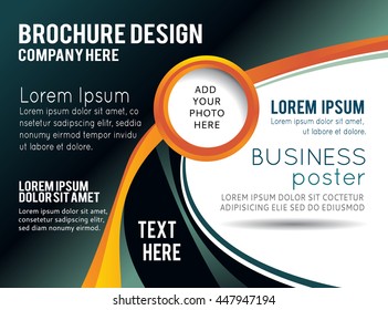 Professional business design layout template or corporate banner design. Magazine cover, publishing and print presentation. Abstract vector background.