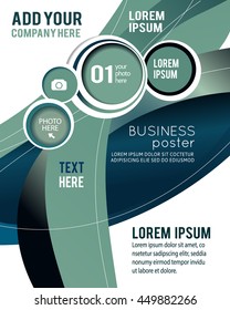 Professional business design layout template or corporate banner design. Magazine cover, publishing and print presentation. Abstract vector background.