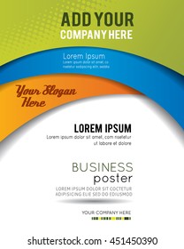 Professional business design layout template or corporate banner design. Magazine cover, publishing and print presentation. Abstract vector background.