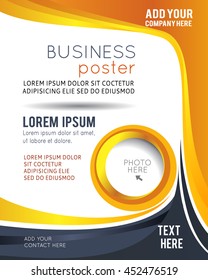 Professional business design layout template or corporate banner design. Magazine cover, publishing and print presentation. Abstract vector background.