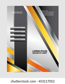 Professional business design layout template or corporate banner design. Magazine cover, publishing and print presentation. Abstract vector background.
