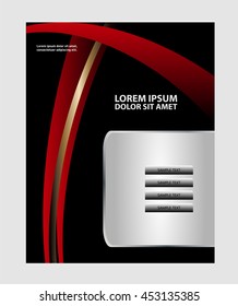 Professional business design layout template or corporate banner design. Magazine cover, publishing and print presentation. Abstract vector background
