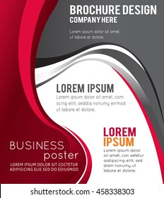 Professional business design layout template or corporate banner design. Magazine cover, publishing and print presentation. Abstract vector background.