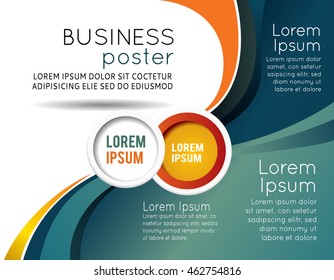 Professional business design layout template or corporate banner design. Magazine cover, publishing and print presentation. Abstract vector background.