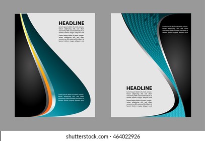 Professional business design layout template or corporate banner design. Magazine cover, publishing and print presentation. Abstract vector background
