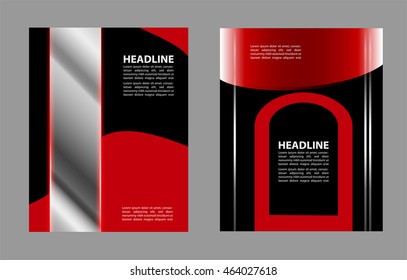 Professional business design layout template or corporate banner design. Magazine cover, publishing and print presentation. Abstract vector background.
