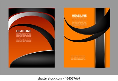 Professional business design layout template or corporate banner design. Magazine cover, publishing and print presentation. Abstract vector background
