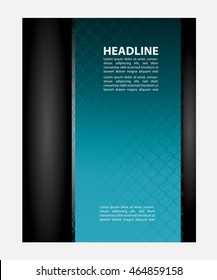 Professional business design layout template or corporate banner design. Magazine cover, publishing and print presentation. Abstract vector background.
