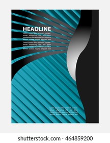 Professional business design layout template or corporate banner design. Magazine cover, publishing and print presentation. Abstract vector background.
