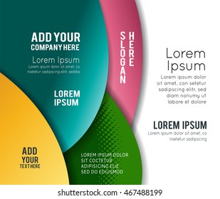 Professional business design layout template or corporate banner design. Magazine cover, publishing and print presentation. Abstract vector background.