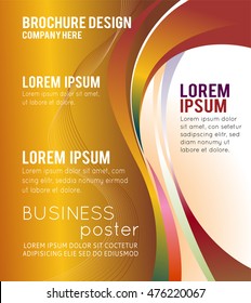 Professional business design layout template or corporate banner design. Magazine cover, publishing and print presentation. Abstract vector background.