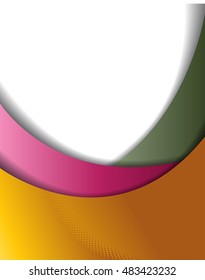 Professional business design layout template or corporate banner design. Magazine cover, publishing and print presentation. Abstract vector background.