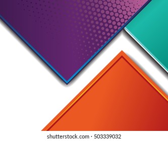 Professional business design layout template or corporate banner design. Magazine cover, publishing and print presentation. Abstract vector background.