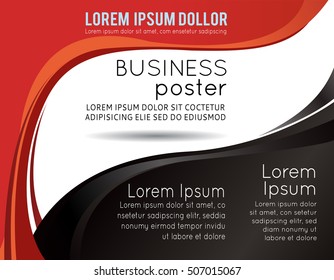 Professional business design layout template or corporate banner design. Magazine cover, publishing and print presentation. Abstract vector background.