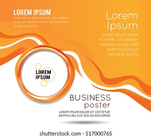 Professional business design layout template or corporate banner design. Magazine cover, publishing and print presentation. Abstract vector background.