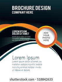 Professional business design layout template or corporate banner design. Magazine cover, publishing and print presentation. Abstract vector background.
