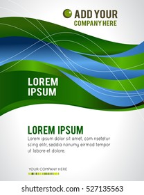 Professional business design layout template or corporate banner design. Magazine cover, publishing and print presentation. Abstract vector background.