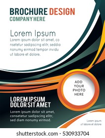 Professional business design layout template or corporate banner design. Magazine cover, publishing and print presentation. Abstract vector background.