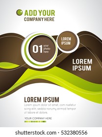 Professional business design layout template or corporate banner design. Magazine cover, publishing and print presentation. Abstract vector background.