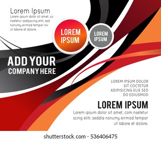 Professional business design layout template or corporate banner design. Magazine cover, publishing and print presentation. Abstract vector background.