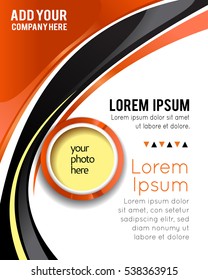 Professional business design layout template or corporate banner design. Magazine cover, publishing and print presentation. Abstract vector background.