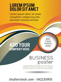 Professional business design layout template or corporate banner design. Magazine cover, publishing and print presentation. Abstract vector background.