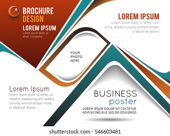 Professional business design layout template or corporate banner design. Magazine cover, publishing and print presentation. Abstract vector background.