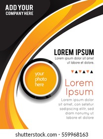 Professional business design layout template or corporate banner design. Magazine cover, publishing and print presentation. Abstract vector background.