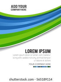 Professional business design layout template or corporate banner design. Magazine cover, publishing and print presentation. Abstract vector background.