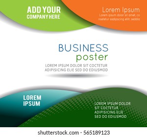 Professional business design layout template or corporate banner design. Magazine cover, publishing and print presentation. Abstract vector background.