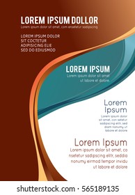 Professional business design layout template or corporate banner design. Magazine cover, publishing and print presentation. Abstract vector background.