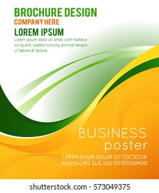 Professional business design layout template or corporate banner design. Magazine cover, publishing and print presentation. Abstract vector background.