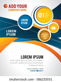 Professional business design layout template or corporate banner design. Magazine cover, publishing and print presentation. Abstract vector background.