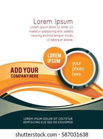 Professional business design layout template or corporate banner design. Magazine cover, publishing and print presentation. Abstract vector background.