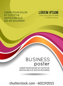 Professional business design layout template or corporate banner design. Magazine cover, publishing and print presentation. Abstract vector background.